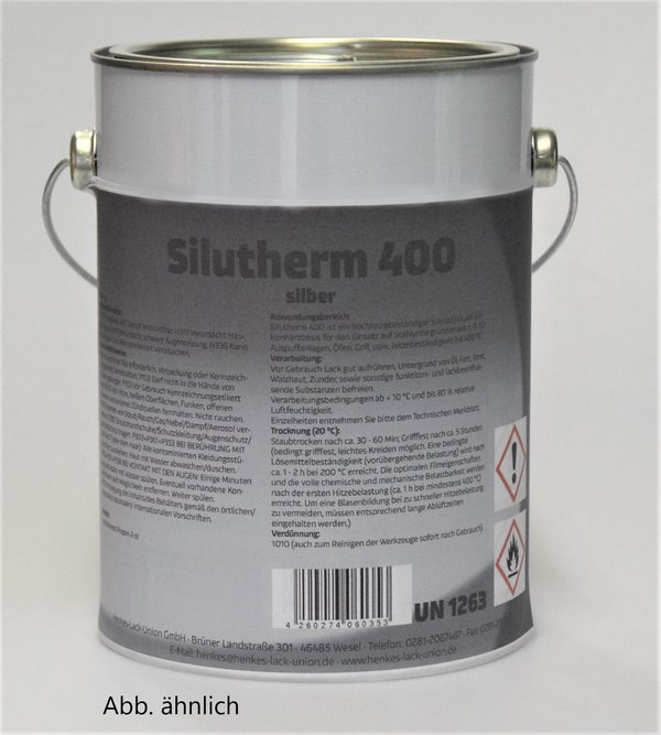 Silutherm 400 - hitzebeständiges Beschichtungsmaterial bis 400 °C - 2,5 kg
